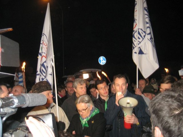 Rodano Matteo Salvini manifestazione pro Rodolfo Corazzo